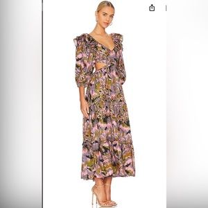 Cleobella Paris Midi Dress in Tapestry Print- Size XS